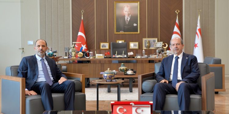 Cumhurbaşkanı Tatar, Özersay’ı kabul etti…Özersay: “New York’taki toplantıyla ilgili kendi tahmin ve önerilerimizi ilettik”