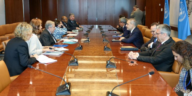 TC Dışişleri Bakanı Fidan, BM Genel Sekreteri Guterres ile görüştü