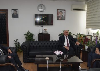 Gardiyanoğlu, görev süresi sona eren Sivil Savunma Teşkilatı Başkanı Karaca ve görevi devralacak Balaban’ı kabul etti
