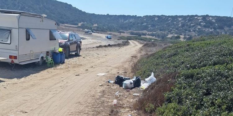 Çebi: Dipkarpaz Milli Parkı’ndaki karavanların yarattığı kirlilik büyüyor