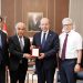 Cumhurbaşkanı Tatar, Akdeniz Narenciye İhracatçılar Birliği Başkanı Hastürk, Kıbrıs Türk Narenciye İhracatçılar Birliği Başkanı Bardakçıoğlu ve beraberindeki heyeti kabul etti