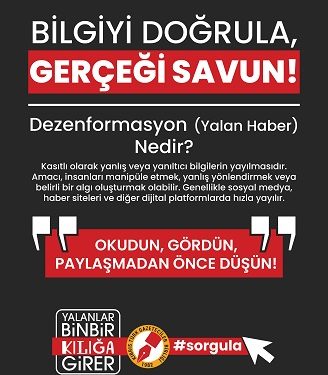 Kıbrıs Türk Gazeteciler Birliği’nden dezenformasyona karşı sosyal medya kampanyası