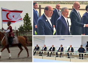 Cumhurbaşkanı Tatar, Azerbaycan Cumhurbaşkanı Aliyev’in özel konuğu olarak Atların Zafer Gösterisini izledi