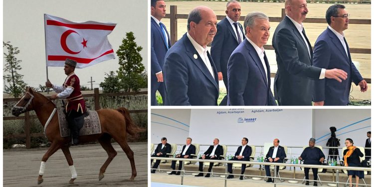 Cumhurbaşkanı Tatar, Azerbaycan Cumhurbaşkanı Aliyev’in özel konuğu olarak Atların Zafer Gösterisini izledi