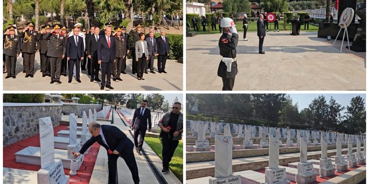 “15 Temmuz Demokrasi ve Milli Birlik Günü” anma etkinlikleri kapsamında Boğaz Şehitliği’nde tören düzenlendi