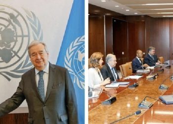 Cumhurbaşkanı Ersin Tatar, BM Genel Sekreteri Antonio Guterres ile görüştü