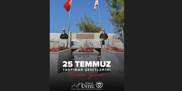 Başbakan Üstel, Taşpınar şehitlerini andı