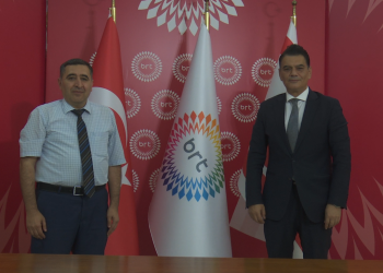 Azerbaycan Basın Konseyi Genel Sekreteri İsmailov, BRTK Yönetim Kurulu Başkanı Tokel ile görüştü