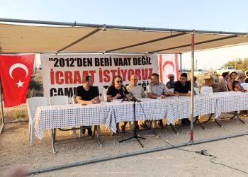 Sınırüstü Kırsal Kesim Hak Sahipleri Altyapı İnisiyatifi yaptığı basın toplantısıyla bölgede yaşanan alt yapı sorununa dikkat çekti