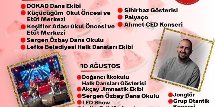 Doğancı Karpuz Kültür ve Sanat Festivali cumartesi gecesi başlıyor