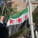Suriye bayrağı, Washingtonda göndere çekildi