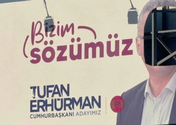 Erhürman’ın seçim afişi yırtıldı!
