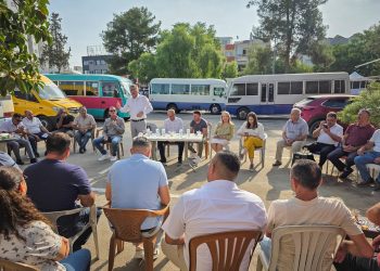 Erhürman, otobüs şoförleriyle bir araya geldi: Gelin yol arkadaşı olalım