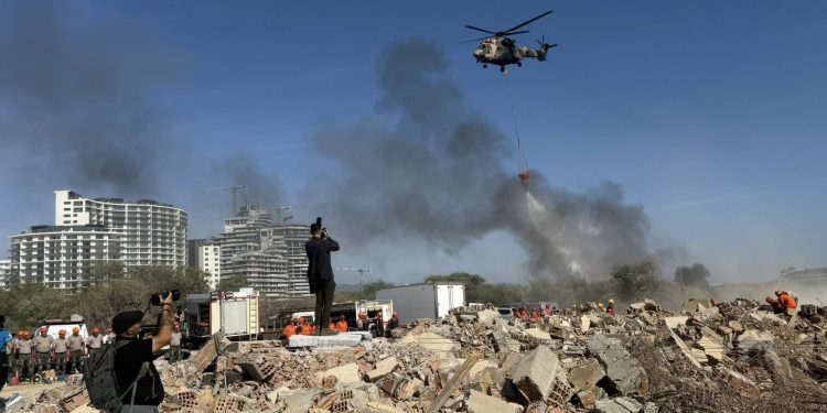 Sivil Savunma, Afet Yönetimi ve Müdahale Tatbikatı–2025 İskele’de gerçekleştirildi