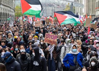 İsviçre polisi, Filistin'e destek gösterisine müdahale etti