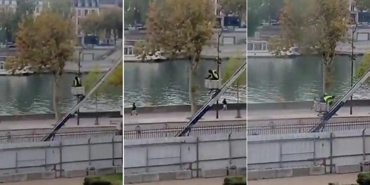 Louvre Müzesi soyguncularının kaçma anı kamerada