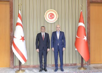 Erhürman, TBMM Başkanı Kurtulmuş ile görüştü