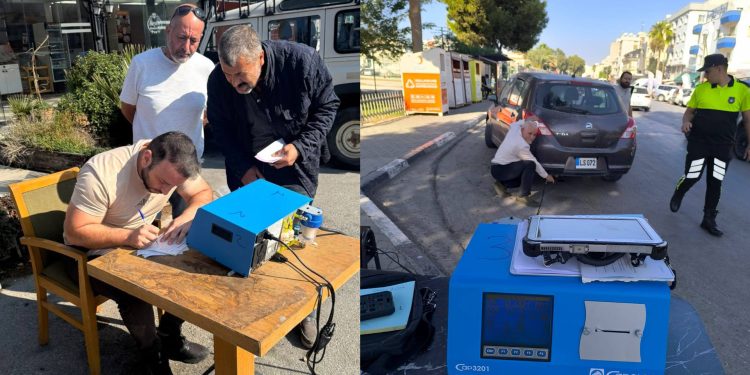 Çevre Koruma Dairesi, motorlu taşıt egzoz emisyon ölçümlerini sürdürüyor.