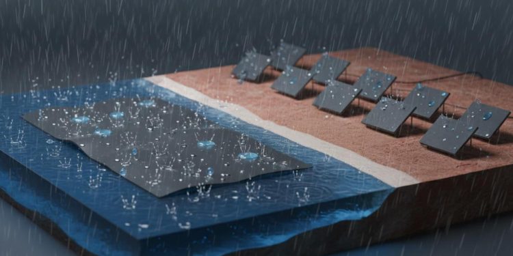 Yağmur damlalarından enerji üreten "yüzen jeneratör" geliştirildi
