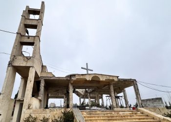 Suriye'de terör örgütü YPG'nin dron atölyesine çevirdiği kilise görüntülendi