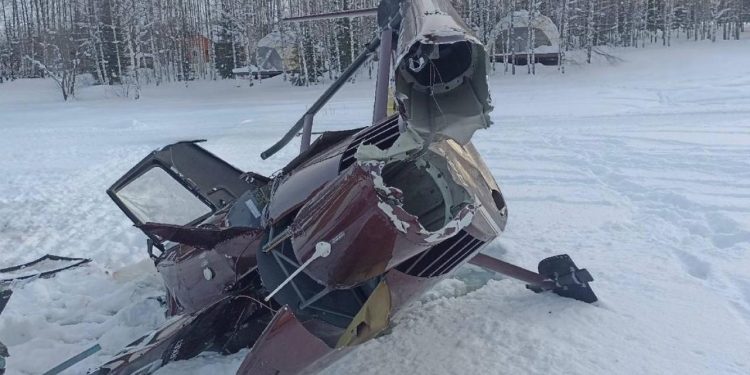 Rusya'da helikopter düştü: 2 ölü