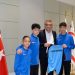 Cumhurbaşkanı Erhürman, Perçinci Futbol Okulu’ndan sporcu, yönetici ve aileleri kabul etti