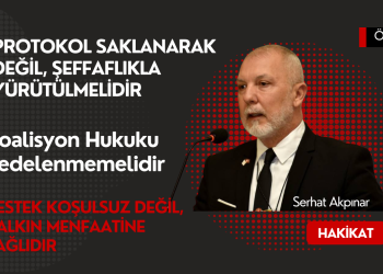 Devlet ciddiyeti ve şeffaflıktan taviz vermeyiz