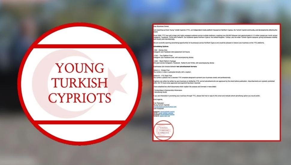 HABERLER  banner-type-1 “Young Turkish Cypriots” adı altında reklam topluyorlar: KKTC ekonomisine ve yerel medyaya karşı kayıt dışı faaliyet