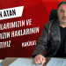 Kişiye özel yasa olmaz, buna izin vermeyeceğiz