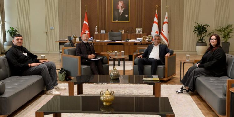 CIOFF Kuzey Kıbrıs, Cumhurbaşkanı Erhürman’ı ziyaret etti