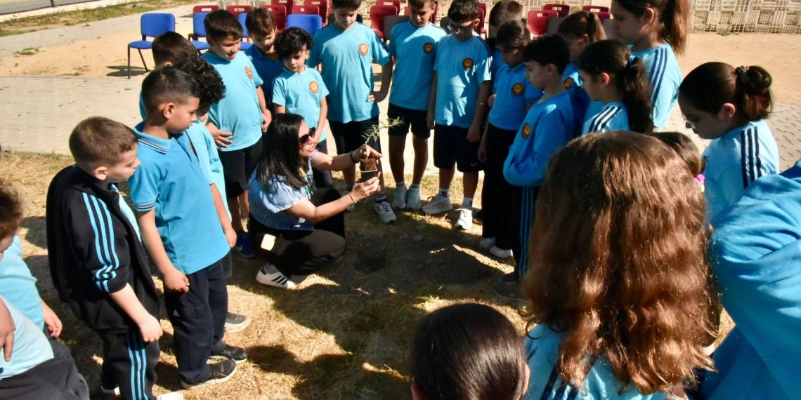 AB Bilgi Merkezi, Lefkoşa Dr. Suat Günsel İlkokulu’nda ağaç dikim etkinliği düzenledi