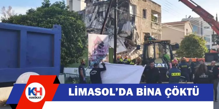 Limasol’da facia: Çöken binanın enkazından 1 kişi ölü çıkarıldı