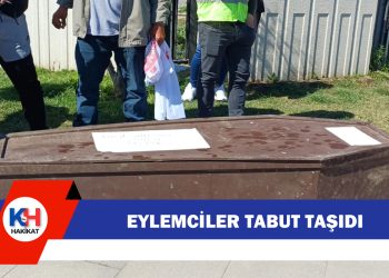 Eylemciler, hükümetin tabutunu kaldırdı!
