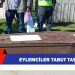 Eylemciler, hükümetin tabutunu kaldırdı!