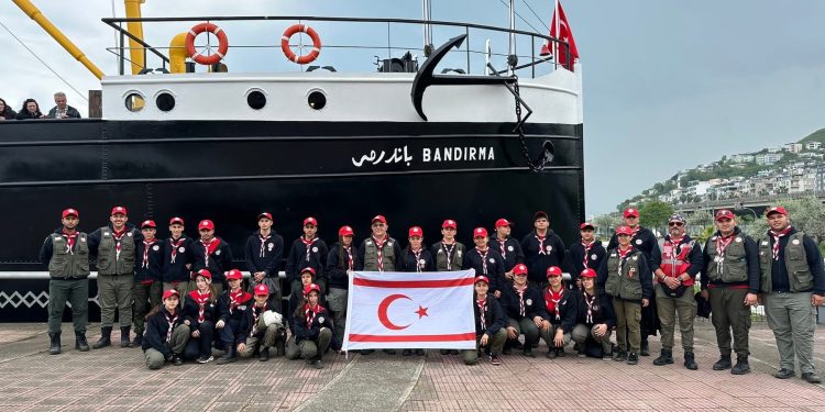 Kıbrıs Türk İzcilik Federasyonu, Samsun’da düzenlenen “Kurtuluşa İlk Adım Milli Bilinç Kampı”na katıldı