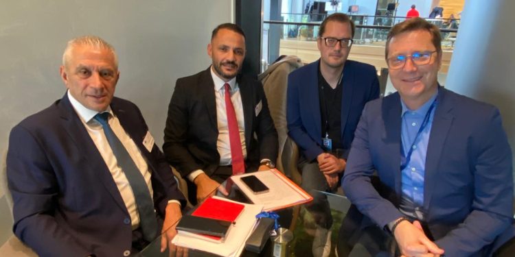 Yeşilırmak ve Taçoy, Strazburg’da temaslarda bulundu