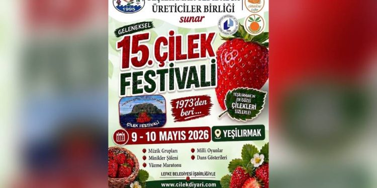 “15. Çilek Festivali” hafta sonu yapılıyor