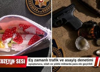Eş zamanlı polis denetimlerinde uyuşturucu ve silah ele geçirildi