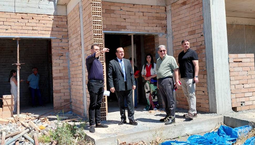 Ataoğlu’ndan Atatürk Mesleki Eğitim Merkezi’nin inşaatına ziyaret