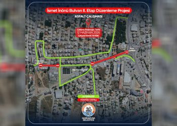 İsmet İnönü Bulvarı’nda yol düzenleme ve asfalt çalışmaları başlıyor