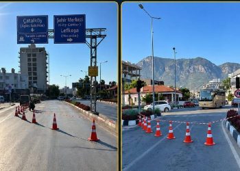 Girne Turizm Liman kavşağındaki trafik ışıklarında arıza