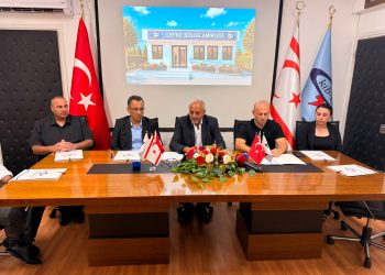 KIB-TEK Lefke Hizmet Binası için yapım sözleşmesi imzalandı