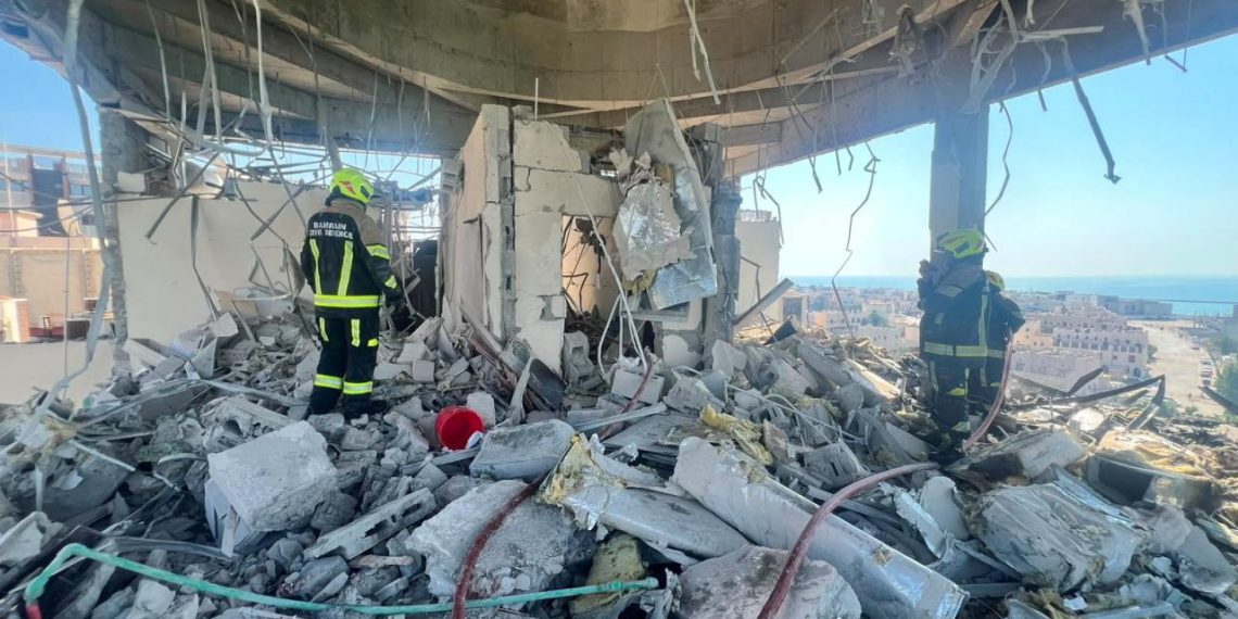İran’ın Bahreyn’e saldırısında bir bina zarar gördü