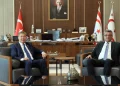 Cumhurbaşkanı Tufan Erhürman, Başbakan Ünal Üstel’i kabul ederek görüştü