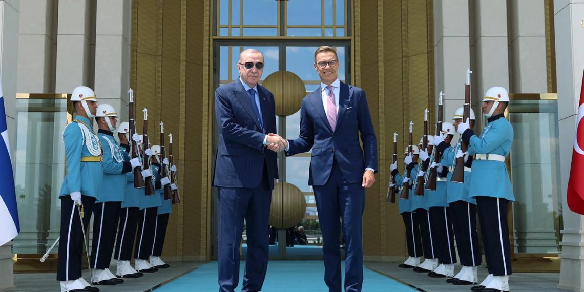 Cumhurbaşkanı Erdoğan, Finlandiya Cumhurbaşkanı Stubb ile bir araya geldi