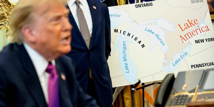 Trump Ontario Gölü’nün adını “Amerika Gölü” olarak değiştiren kararnameyi imzaladı