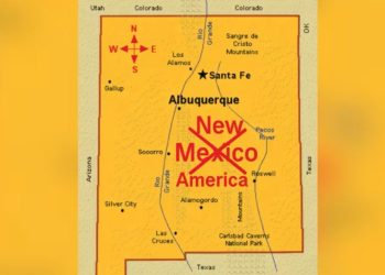 Trump, New Mexico’nun adını “New America” olarak değiştiren bir harita paylaştı