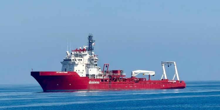 KKTC’de batan geminin enkazında arama çalışmalarına Türkiye’den bir gemi daha katıldı